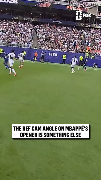 Best view in the stadium of Mbappé's golazo