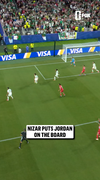 Jordan's second ever goal in the FIFA World Cup comes from Nizar Al-Rashdan