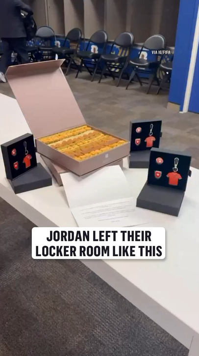 Jordan left their locker room better than they found it 🥹