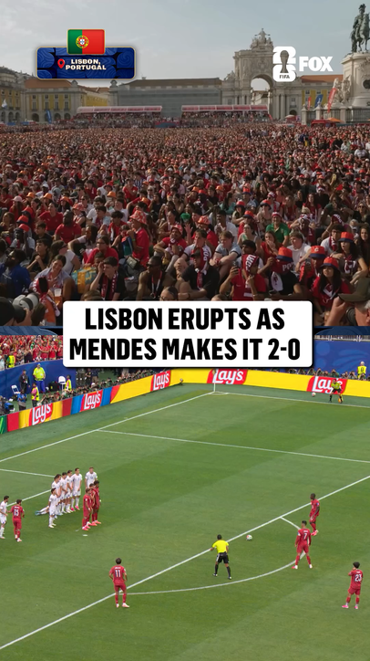 Mendes gave people in Lisbon a lot to celebrate 🇵🇹