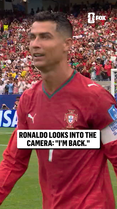 Cristiano Ronaldo makes it known. HE'S BACK 🗣️
