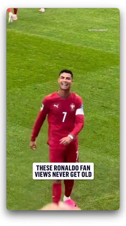 Watching greatness from the stands  (via X/CallHimGoat)