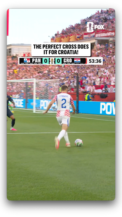 CROATIA TAKES THE LEAD! 🇭🇷 The 2nd half sub Ante Budimir scores off the beautiful cross from Josip Stanišić!