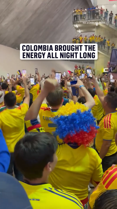 Colombia fans understood the assignment 🇨🇴