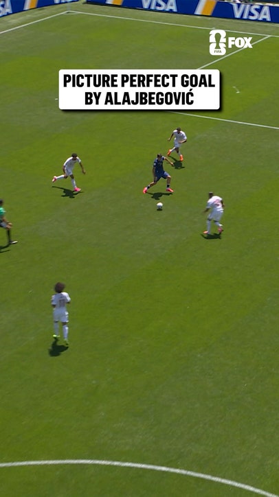 Alajbegović danced around the Qatar defense and sent this one into the back of the net