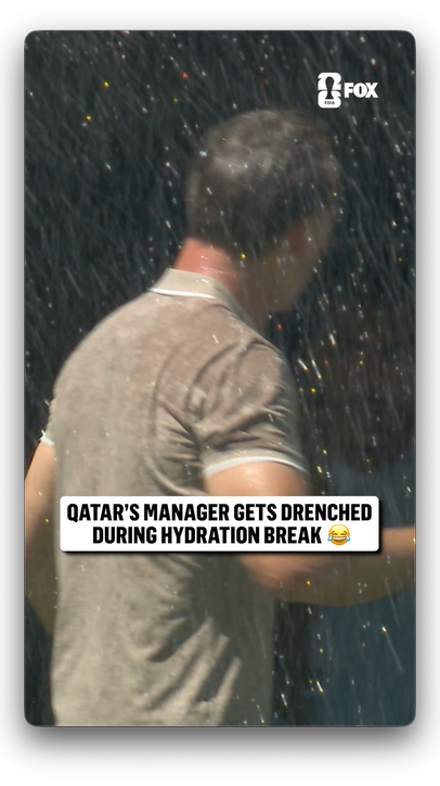 He took the hydration break literally 🤣
