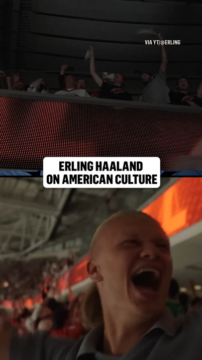 Erling Haaland is getting a taste of American culture