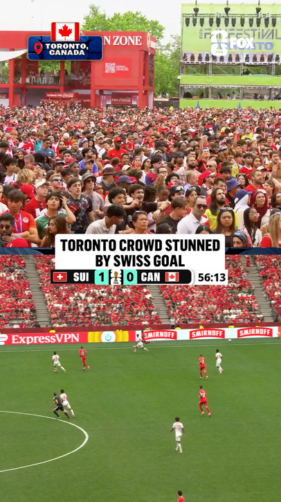 Toronto reacts to Switzerland's second goal of the day