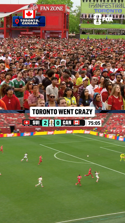 Toronto was loving Promise David's goal for Canada 🗣️