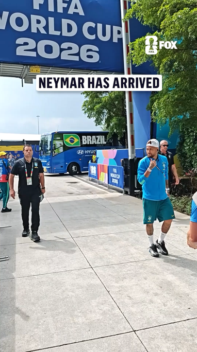 Neymar is in the building ahead of Brazil vs Scotland