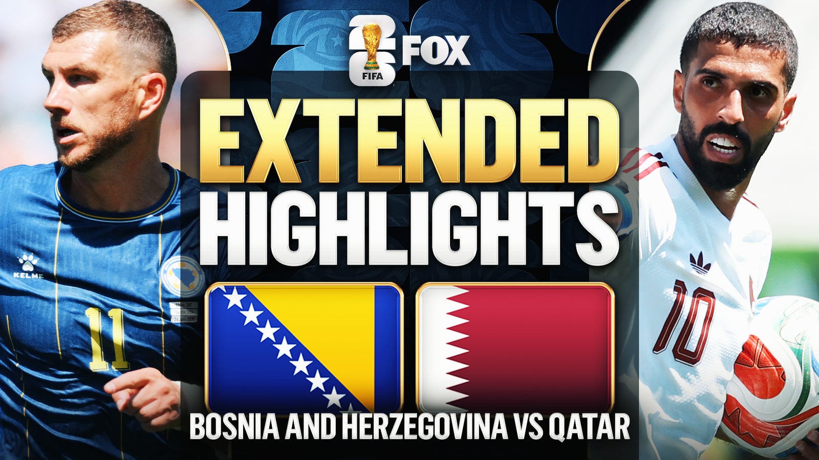 Bosnia and Herzegovina vs Qatar Extended Highlights | 2026 FIFA World Cup™