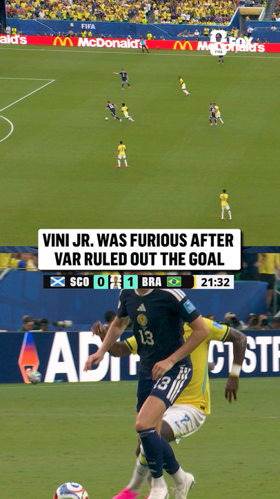 Vini Jr. nearly had a brace but the goal was called back after a VAR check