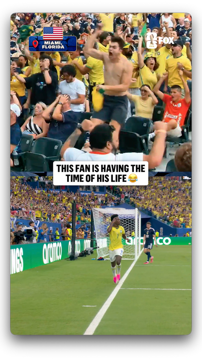 This fan could not believe it 😂