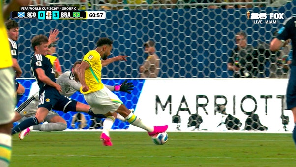 Matheus Cunha finds back of the net to extend Brazil's lead over Scotland | 2026 FIFA World Cup™