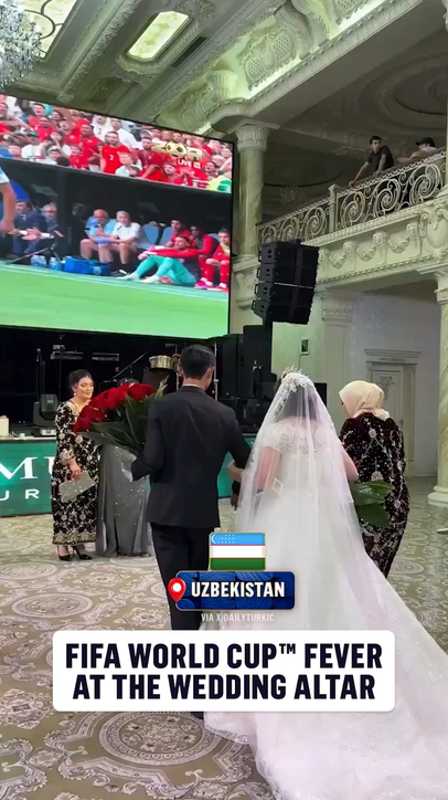 Not even weddings can stop people from watching the games