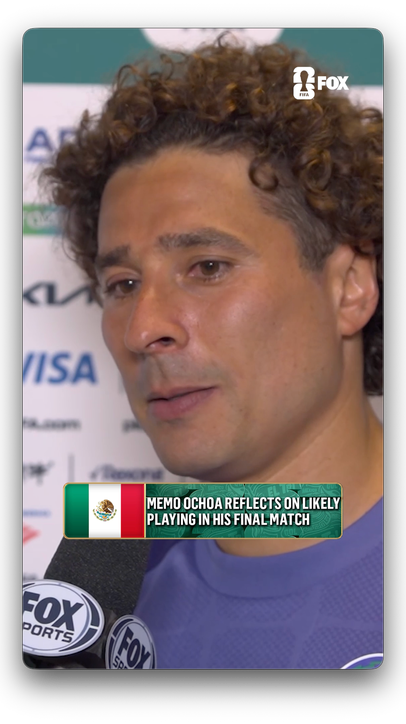 @alexaljoe asked legendary Mexico goalkeeper Memo Ochoa about the emotions of his potential final match for El Tri