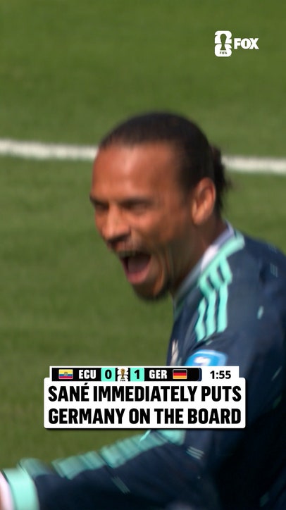2ND MINUTE GOAL FOR GERMANY 🇩🇪 Leroy Sané gets his team off to a flying start against Ecuador!