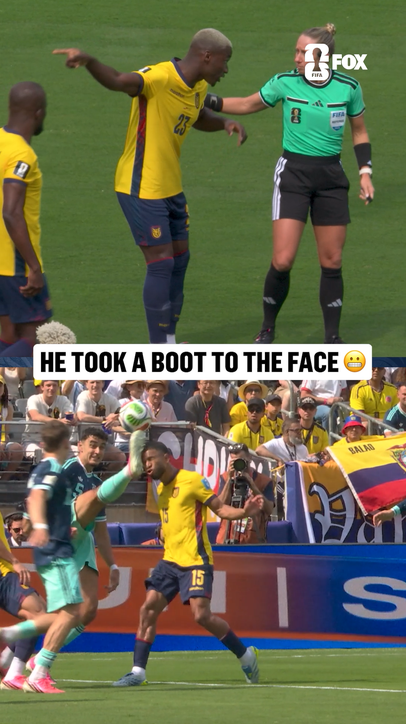 No foul called on Germany here on the play that led to a goal