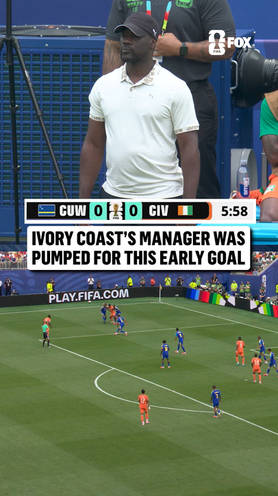 Emerse Faé was LOVING this early Ivory Coast goal 🇨🇮