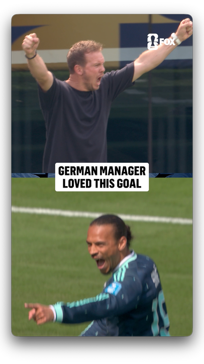 Germany's manager was feeling good after this goal