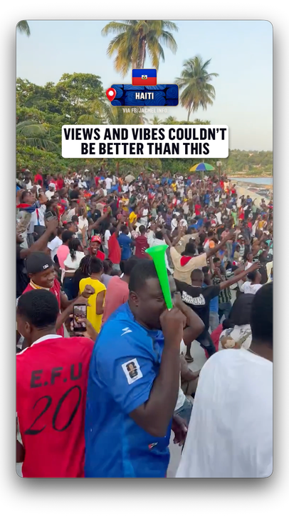 Beach or FIFA World Cup? How about both 🇭🇹