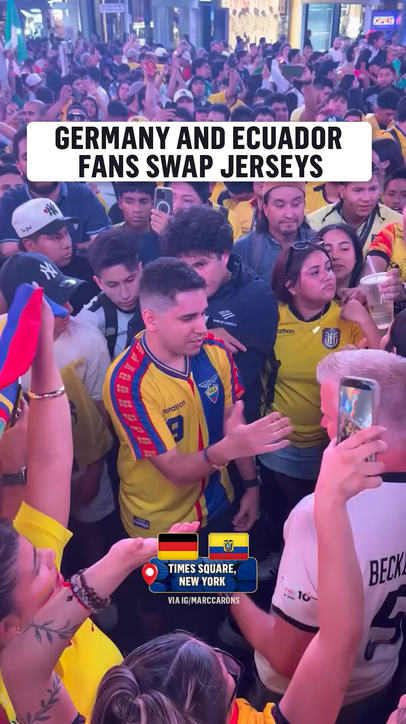 The FIFA World Cup bringing the world together 🇩🇪🇪🇨