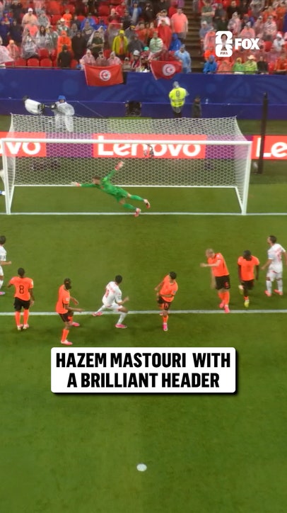 An excellent header off the corner for Mastouri