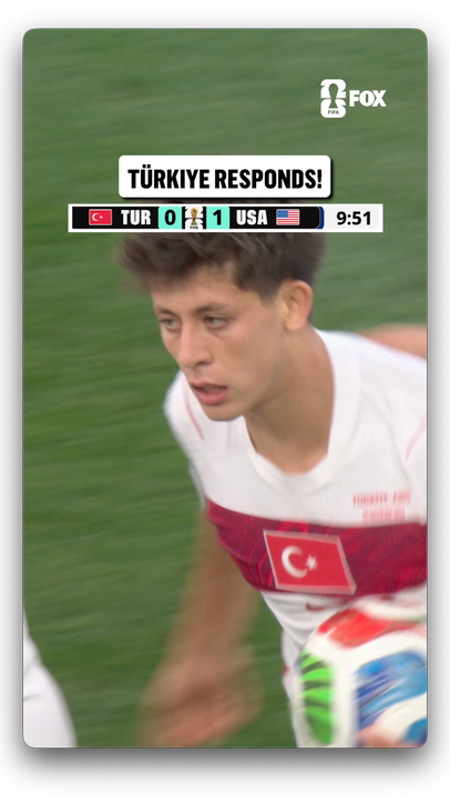 LEVEL IN LOS ANGELES 🇹🇷 Arda Güler scores his first-ever FIFA World Cup goal to equalize for Türkiye!