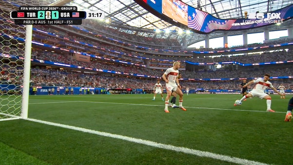 Orkun Kökçü finishes cross to give Türkiye lead over United States | 2026 FIFA World Cup™