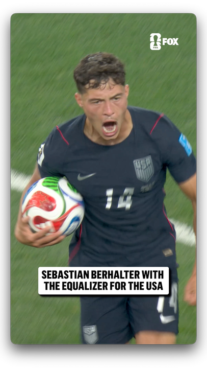 SEBASTIAN BERHALTER FINDS THE EQUALIZER FOR THE @USMNT 🇺🇸 He brings the ball all the way back to the center of the pitch