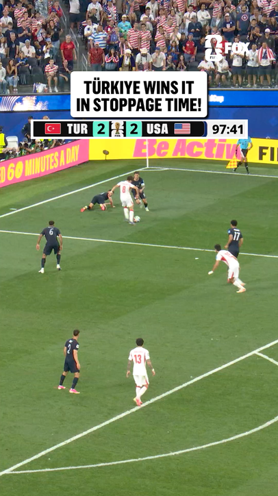 Türkiye wins it in the final moments of stoppage time 🇹🇷