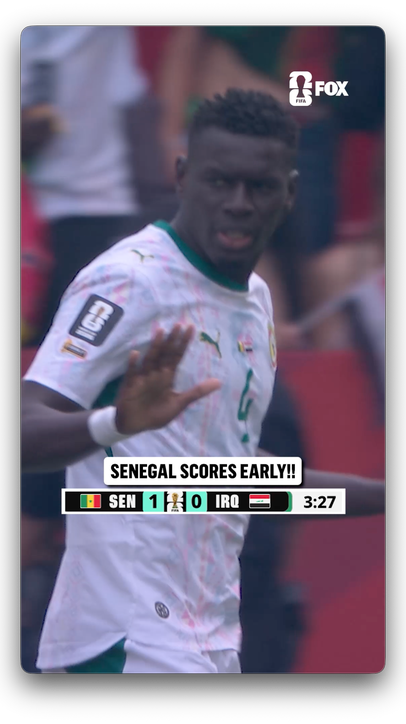 AN EARLY GOAL FOR SENEGAL OFF THE CORNER 🇸🇳