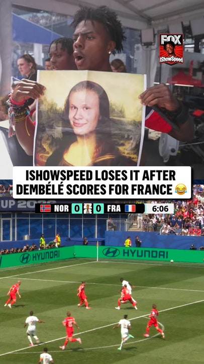 Dembélé had IShowSpeed in SHOCK after his first goal 🇫🇷