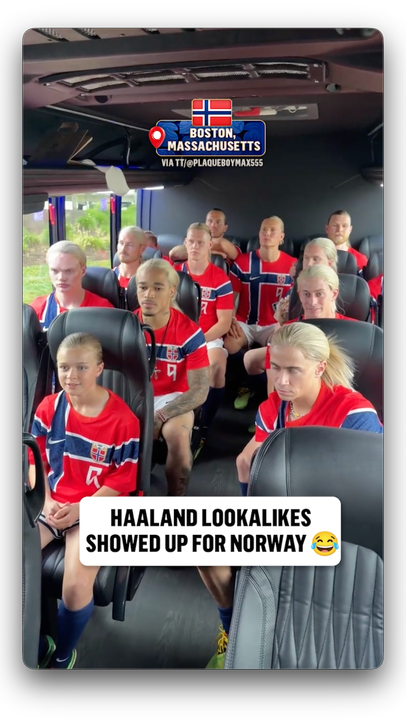 Erling Haaland(s) reported for gameday  (via tt/plaqueboymax555)