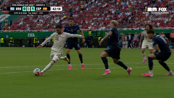 Álex Baena puts Spain in front just before halftime vs. Uruguay | 2026 FIFA World Cup™