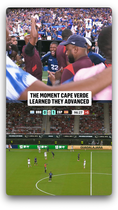 THE MOMENT THE CAPE VERDE PLAYERS REALIZED THEY ARE THROUGH TO THE ROUND OF 32 🇨🇻  WHAT A MOMENT FOR THE DEBUTANTS!