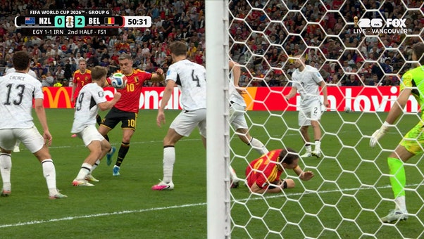 Leandro Trossard scores his second goal of the game, extending Belgium's lead over New Zealand | 2026 FIFA World Cup™