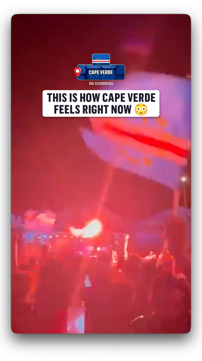 Cape Verde becomes the smallest country to ever make it to the knockout stage and they know it  (via X/carrusel)
