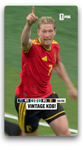 KEVIN DE BRUYNE MAKES IT THREE FOR BELGIUM 🇧🇪