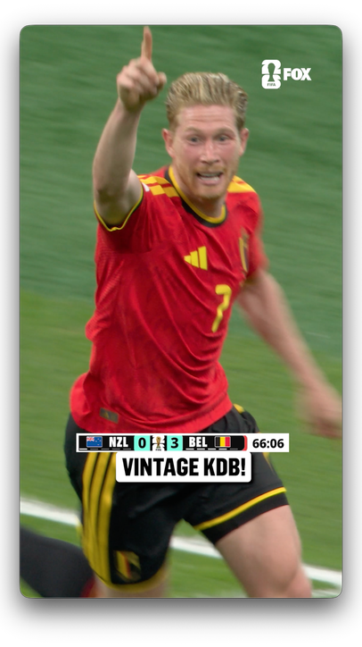 KEVIN DE BRUYNE MAKES IT THREE FOR BELGIUM 🇧🇪