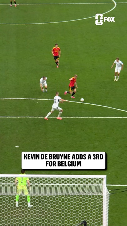 Kevin De Bruyne has his first goal of the 2026 FIFA World Cup 🇧🇪