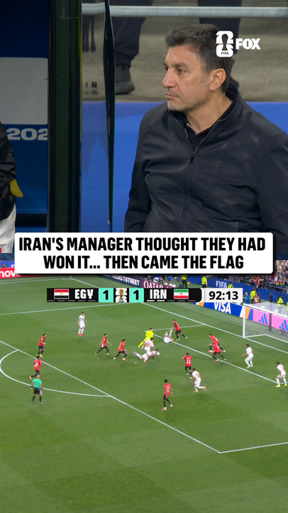 Iran nearly took the lead late in stoppage time, but the goal was disallowed after offside was called