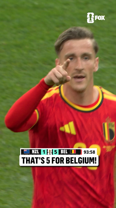 BELGIUM GETS ITS FIFTH GOAL OF THE NIGHT 🇧🇪