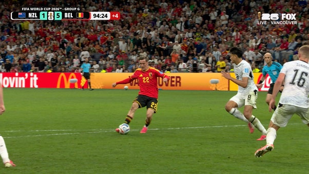 Alexis Saelemaekers finds the back of the net with powerful shot to seal Belgium's win over New Zealand | 2026 FIFA World Cup™