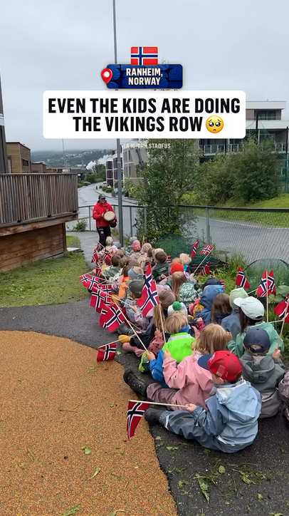 The Viking row has officially reached the next generation in Norway 🇳🇴