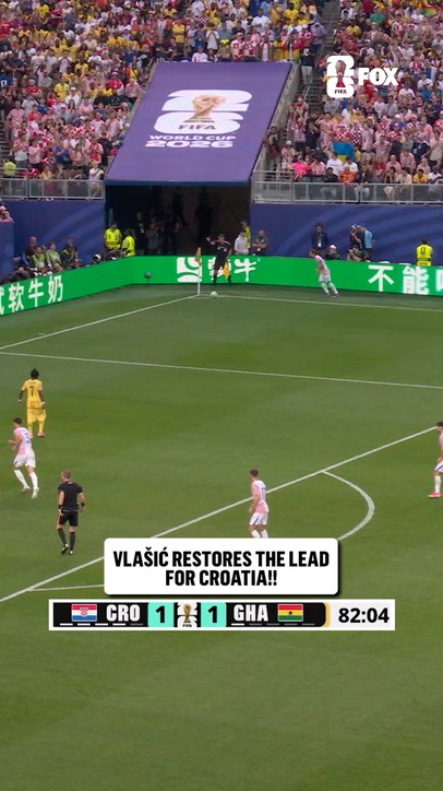 A beautiful header from Nikola Vlašić to put Croatia back in front 🇭🇷