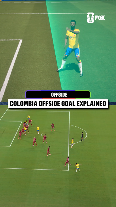This is why Colombia's late goal was called back due to offside