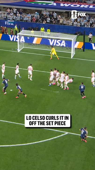 Giovani Lo Celso scores his first career FIFA World Cup goal in incredible fashion 🇦🇷