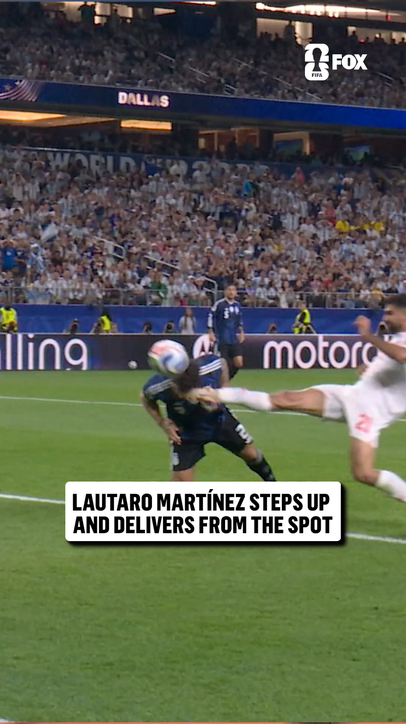 The first career FIFA World Cup goal for Lautaro Martínez 👏