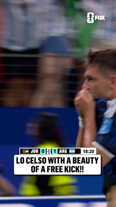 FREE KICK GOLAZO TO GIVE ARGENTINA THE LEAD!